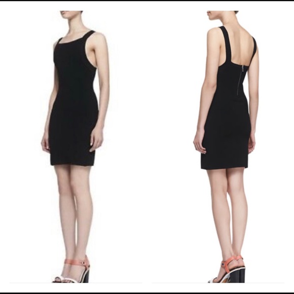 TRR Rag & Bone Black Fitted Square Back Dress XS - Picture 2 of 9